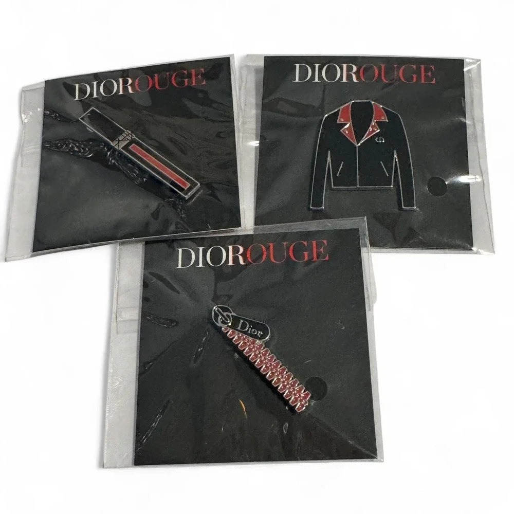 Dior Rouge Pin Set - Picture 1 of 6